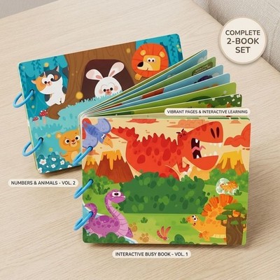 Montessori Busy Matching Book for Kids Quiet Learning Activity Educational Toy