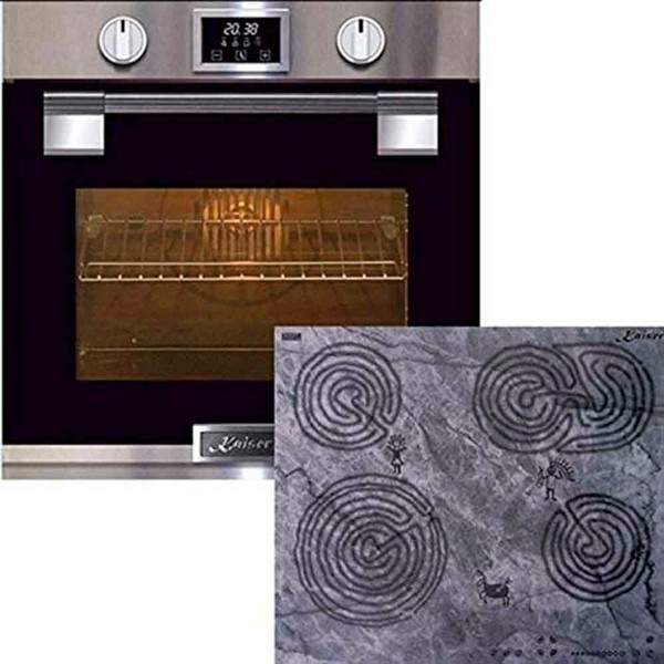 Kaiser Herd Set Eh 6337+KCT 6715F Elektro Backofen 79L+Glaskeramik Kochfeld 60Cm-image