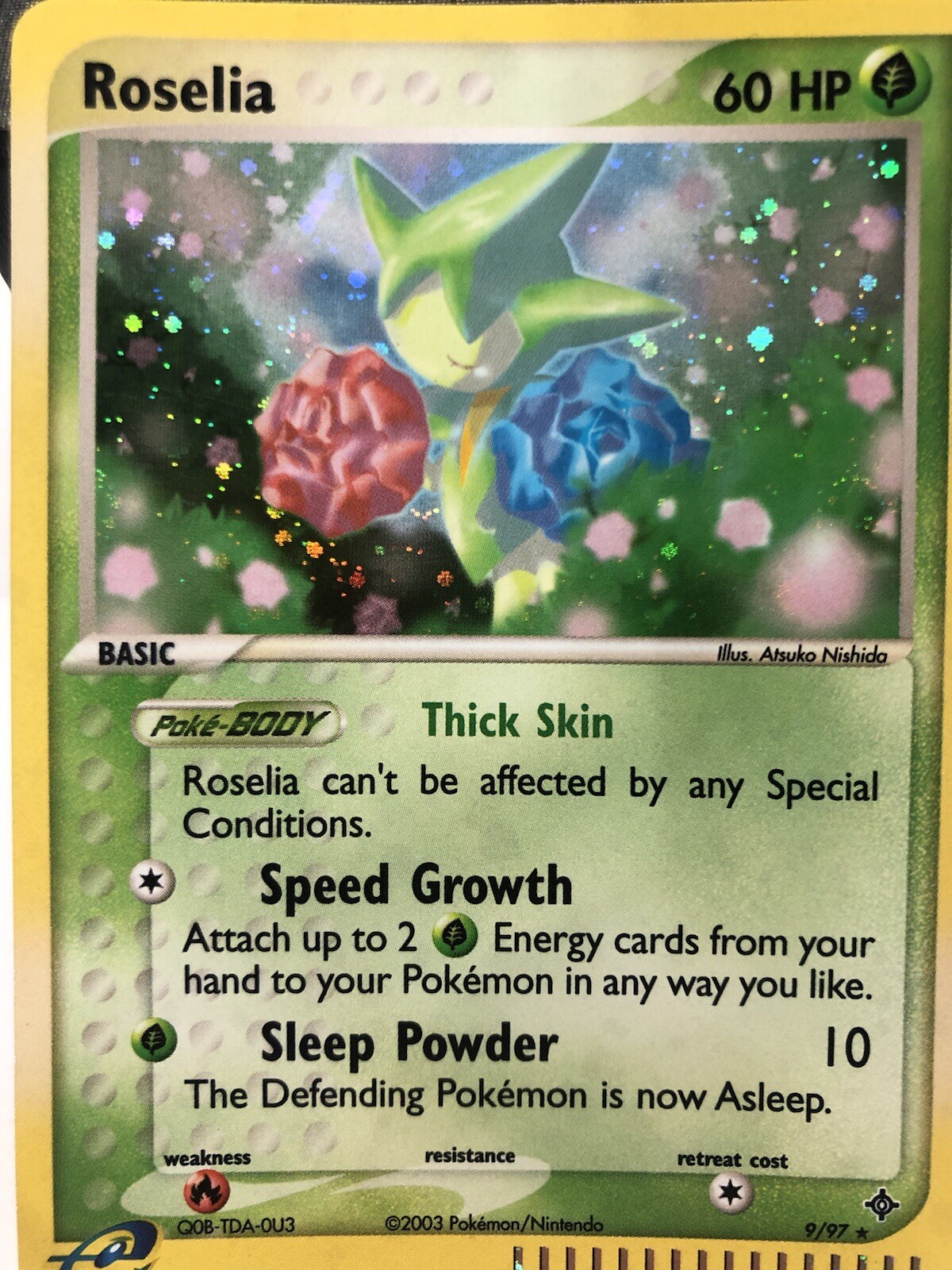 Pokémon TCG Roselia EX Dragon 9/97 Holo Holo Rare NM
