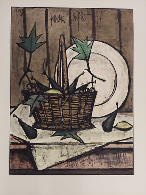 BERNARD BUFFET 1957 HAND COLORED LITHOGRAPH | eBay