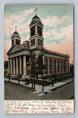 Alabama MOBILE Cathedral Immaculate Conception 1907 to Poughkeepsie NY