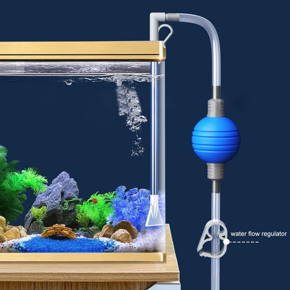 Pulitore Elettrico Acquario 6 In 1 - Aspirapolvere Per Ghiaia, Filtro E Cambio Acqua Automatico - Foto 3