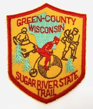 Sugar River State Trail - Green County Wisconsin Embroidered Patch