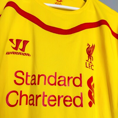 LIVERPOOL 2014/2015 AWAY FOOTBALL SHIRT SOCCER JERSEY LFC WARRIOR