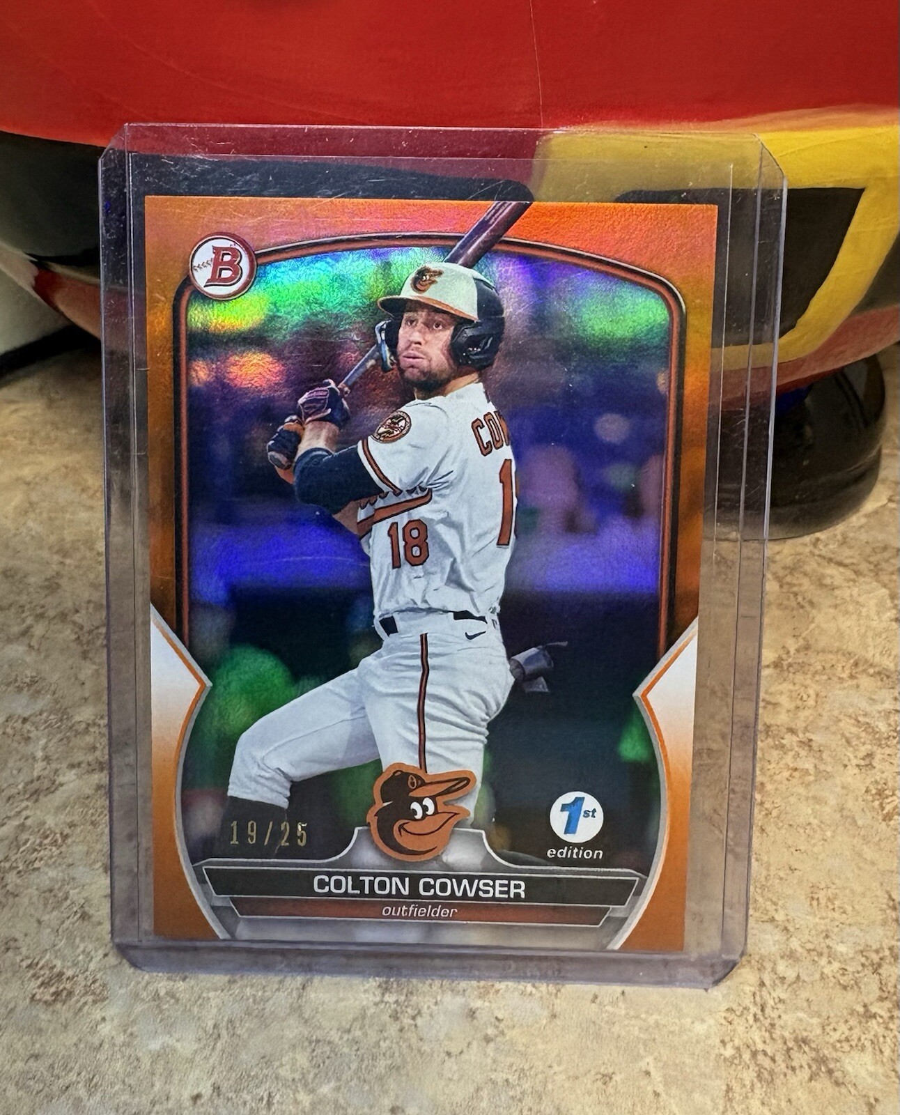Colton Cowser Bowman 1st Edition Orange Foil /25