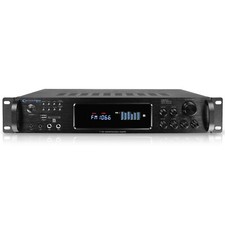 Bluetooth Home Stereo Amplifier 2000W USB/SD 2 Mic Inputs Wireless Remote