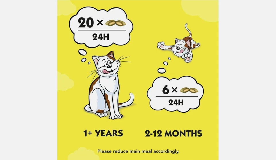 Dreamies Cat Treats Bundle with Scrumptious Chicken, Cheese & Catnip 60g x 3 - Image 3 of 4