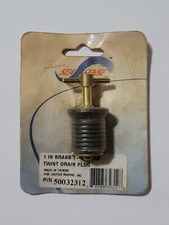 SeaSense 50032312 Brass Twist Drain Plug 1" NEW