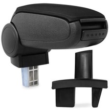 Armlehne Mittelarmlehne MAL für Peugeot 307 2004- =  Stoffbezug SCHWARZ