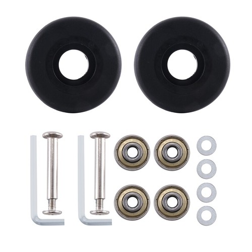 Roulettes De Rechange Pour Valise - 1 Paire Universelle Pivotante 360°, Pour Valises à Coque Souple Ou Rigide - 2