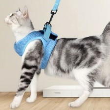 Breathable Cat Escape Proof Collar Strap Soft Cats Traction Belt Cat