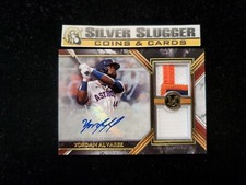 2022 Yordan Alvarez Topps Museum Collection Game Used Dual Relic Auto /25 Astros
