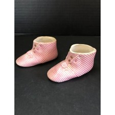 1940s Ceramic Baby Shoe Planter Vintage