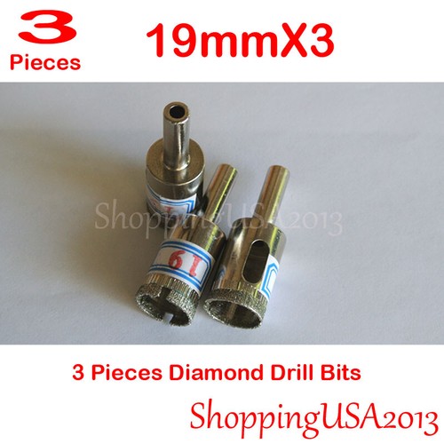 3mm-60mm All Size 3 Pieces Diamond Drill Bits Hole Saw Cutter Tools Sets - Picture 39 of 93