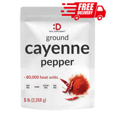 Cayenne Pepper Powder 5 Pounds, Extra Hot, Great Home Cooking Spice, Red Pepper