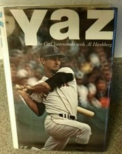 1968 YAZ by Carl Yastrzemski Signed Book w/ Al Hirshberg Boston Red Sox COA⚾️