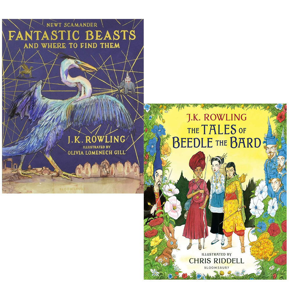 J.K. Rowling 2 books collection set Tales of Beedle the Bard, fantastic beasts