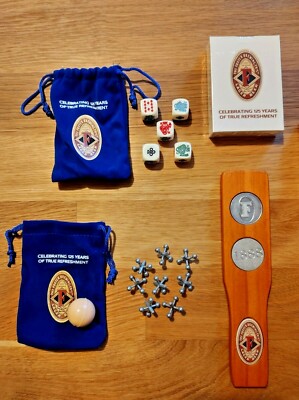 Fosters 125th Anniversary Vintage Pub/Bar Games Set Dice Cards Jacks Two Up
