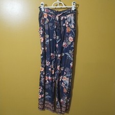 Angie Wide Leg Floral Palazzo Pants S Boho
