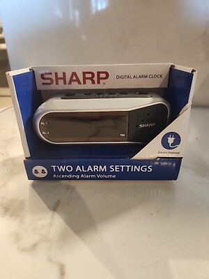 Sharp Spc 100 Digital Alarm Clock Two Alarm Settings Ascending Alarm Volume