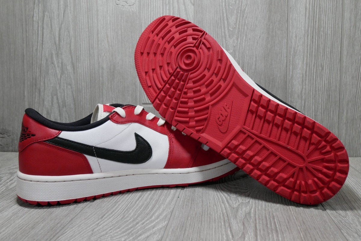 Near Perfect) Nike Air Jordan 1 Low G Golf Shoe Chicago Red DD9315