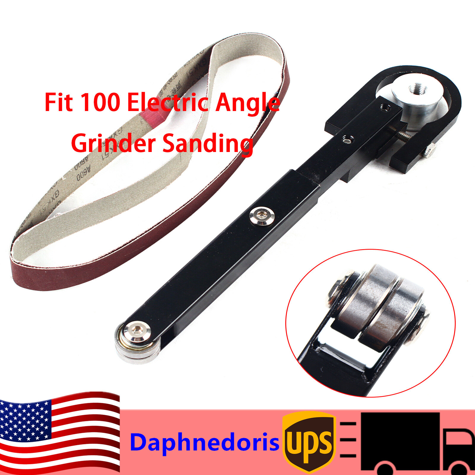 Alumina Angle Grinder Belt Sander Attachment 200RP for DIY Modifications