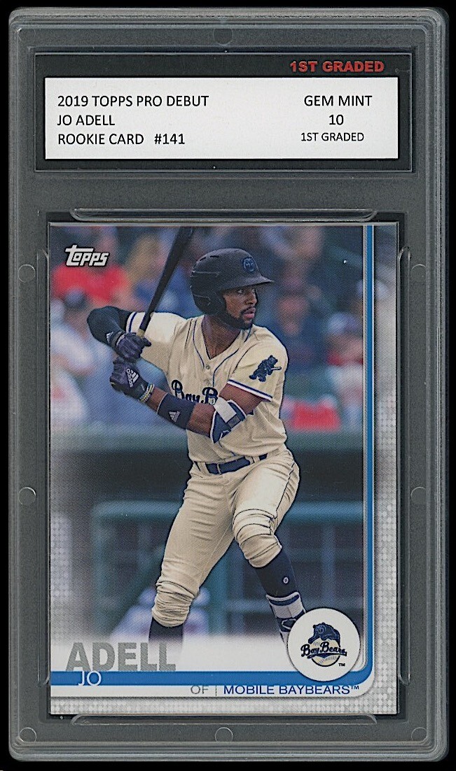 1st graded cards Jo Adell 2019 Topps Pro Debut 1st Graded 10 MLB Rookie Card Los Angeles  Angels