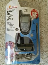 Smart BBQ Remote Grill Temp Meter LED Light Radio Frequency NIB