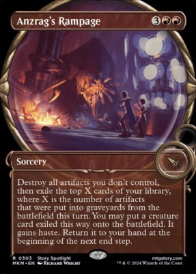 MTG MKM: Anzrag's Rampage (Sorcery) Extended Art Rare 0303 | eBay
