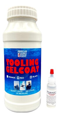Orange Tooling Gelcoat  (Quart) & Hardener