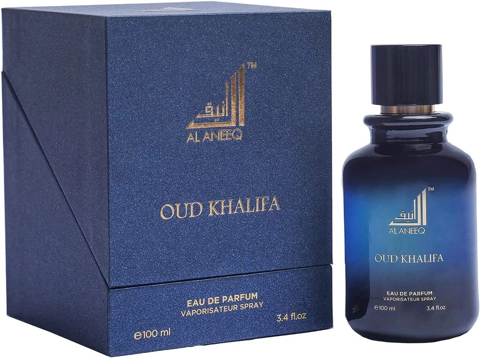 Oud Khalifa Eau de Parfum Spray Arabian Oud Perfume For Men by Al Aneeq 100ml