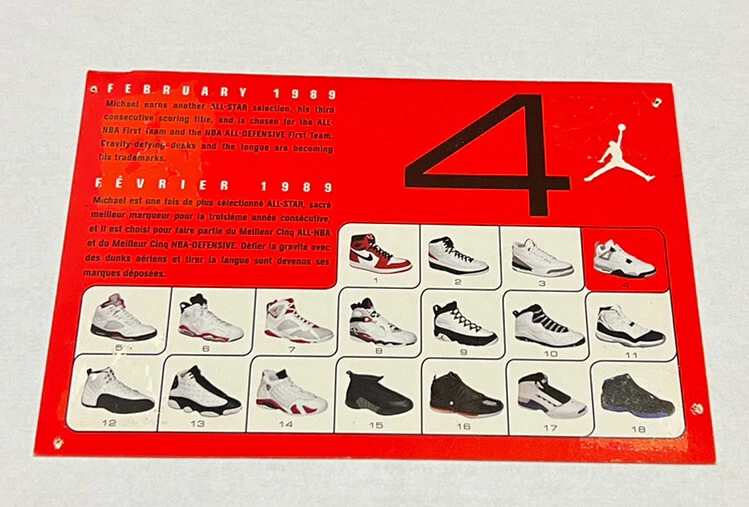 Jordan shoe number card clearance