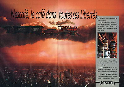 REKLAME WERBUNG 104 1989 Nescafé löslicher Kaffee (2 S) ALTA Rica Kolumbien