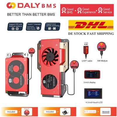DALY Smart BMS LiFePo4 4S 12V/8S 24V/16S 48V 100A 150A 200A 500A Bluetooth BMS