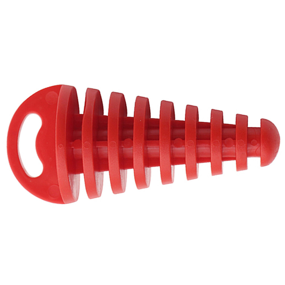 Motorcycle Exhaust Pipe Air-bleeder Plug Muffler Wash Plug Small (Red