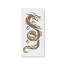 Chinese Dragon Stencil - Durable  Reusable Mylar Stencils