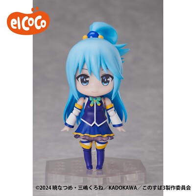 Miniature figure set of Aqua, Kazuma, Megumin, Darkness, Chris, and Alice from KonoSuba
