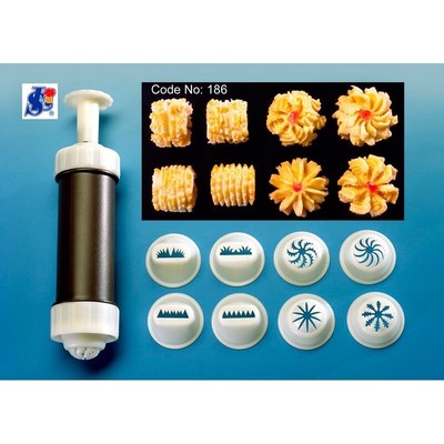 Pineapple Jam Tart Nastar Semperit Plunger Presser Cookies Tool 8 Mold Of Set