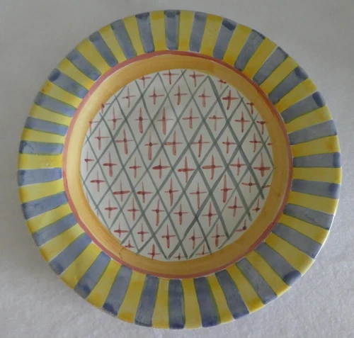 MACKENZIE CHILDS MONET Dinner Plate 11 3/4" EXC (b)