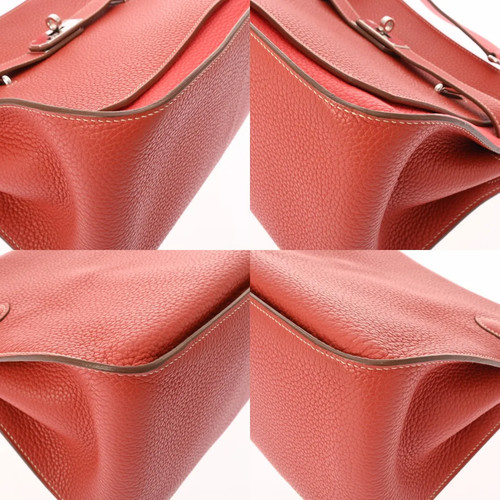 Hermes Gypsy 31 727385 Shoulder Bag Clemence Leather Silver #WB928 - Picture 6 of 10