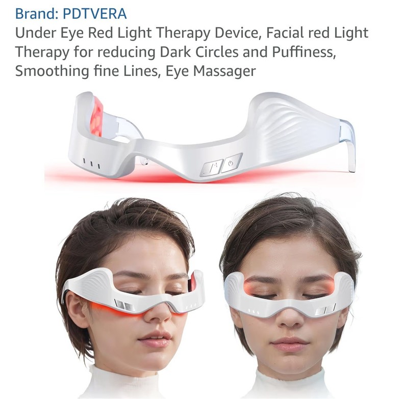 PDTVERA Red Light Therapy Device for Eyes – Dark Circles, Puffiness, Wrinkles