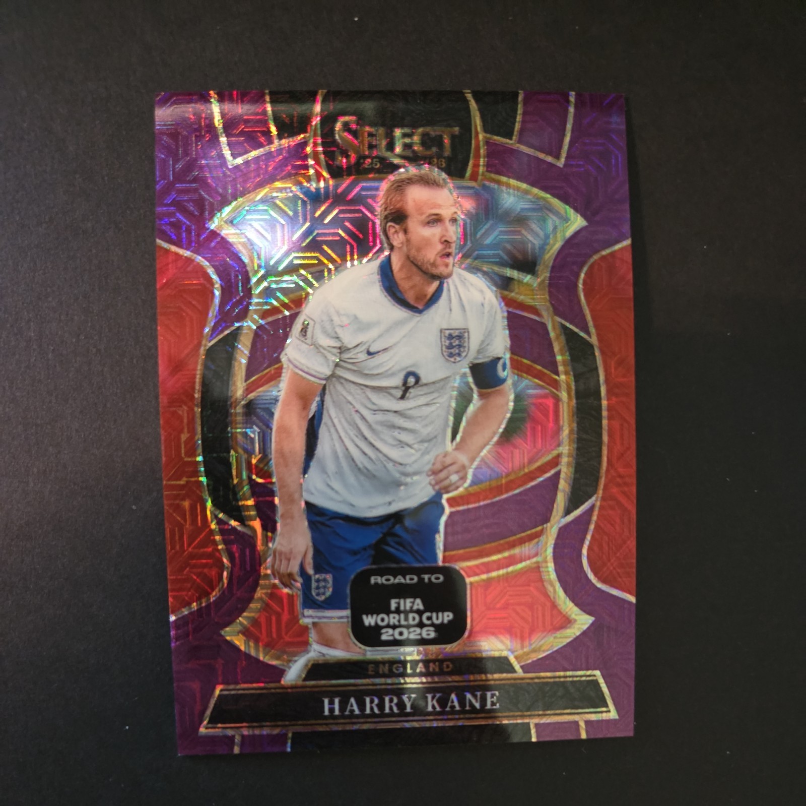 HARRY KANE Purple Mojo Prizm #42 England 2025-26 Select FIFA World Cup