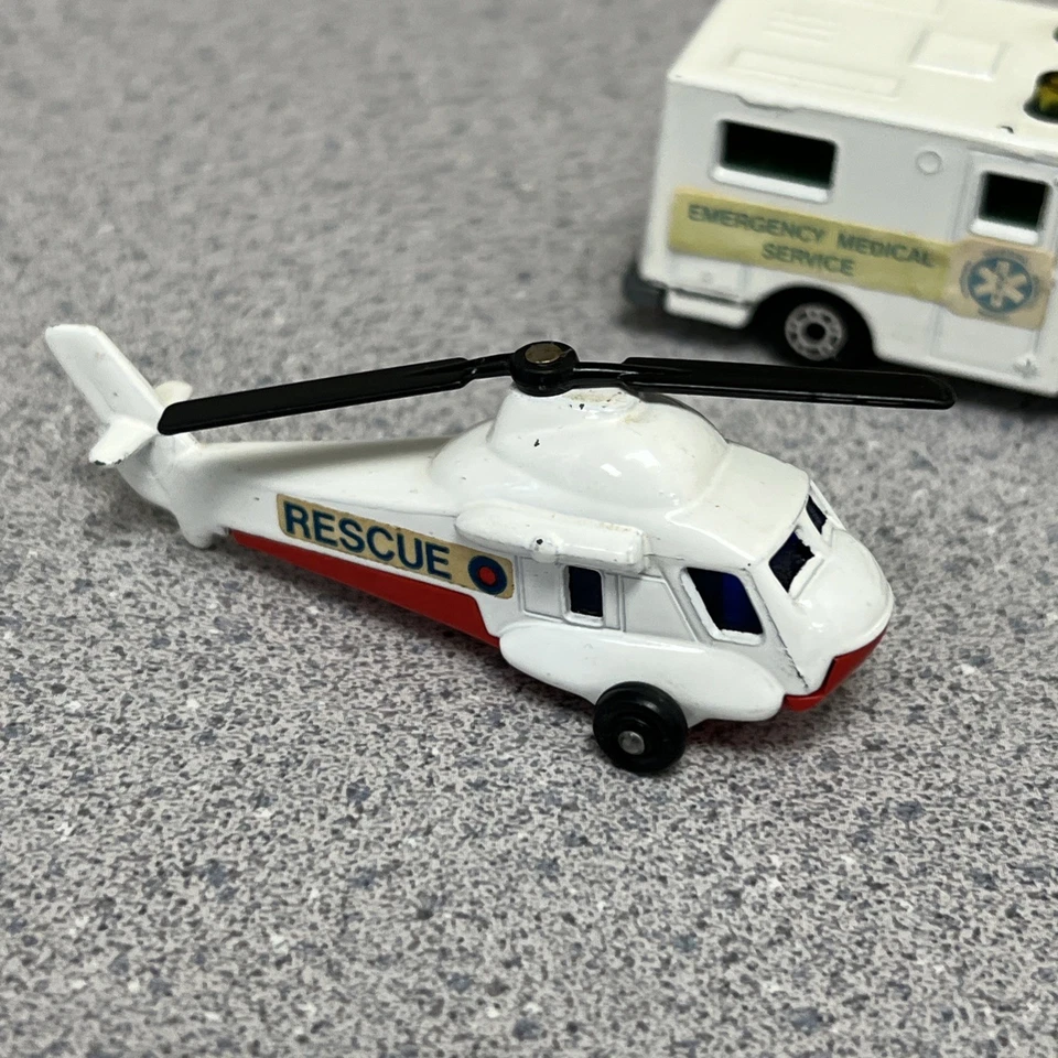 Matchbox Lesney Toys Lot Of 12 - All 1970’s - Trucks, Cars, Trains, Helicopters - Image 2 of 4