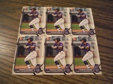WARMING BERNABEL -(6x) 2022 Bowman Chrome 1st prospect card ( LOT ) Rockies