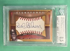 2005 SWEET SPOT CLASSIC BOB GIBSON AUTO BLUE INK BGS 8.5 AUTO 9 HOF CARDINALS
