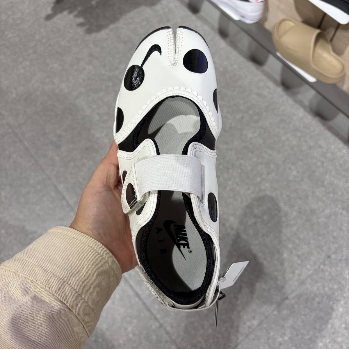 Nike Air Rift Polka Dots Sail Black Womens Mary Jane IR1226-100 | eBay