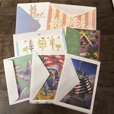 Mixed Lot of 7 Hallmark Blank Cards with Various Designs