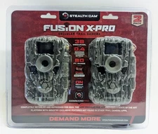 Stealth Cam Fusion X-Pro 36MP Dual Network Cellular Trail Camera - 2 Pack