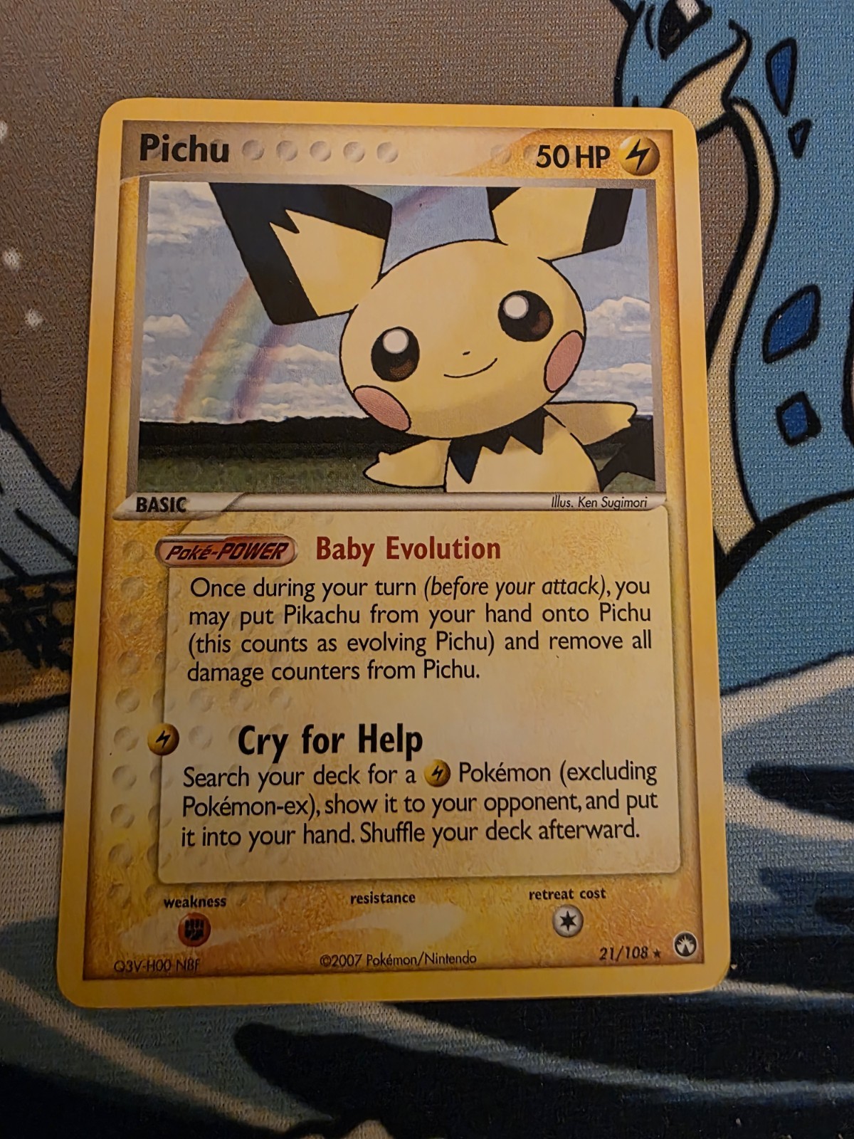 Pichu 21/108 Rare Pokemon EX Power Keepers NM