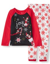 NEW Girls Elf On Shelf Long Sleeve Top and Pant Set 2-Piece 6 6X PJ's Pajamas